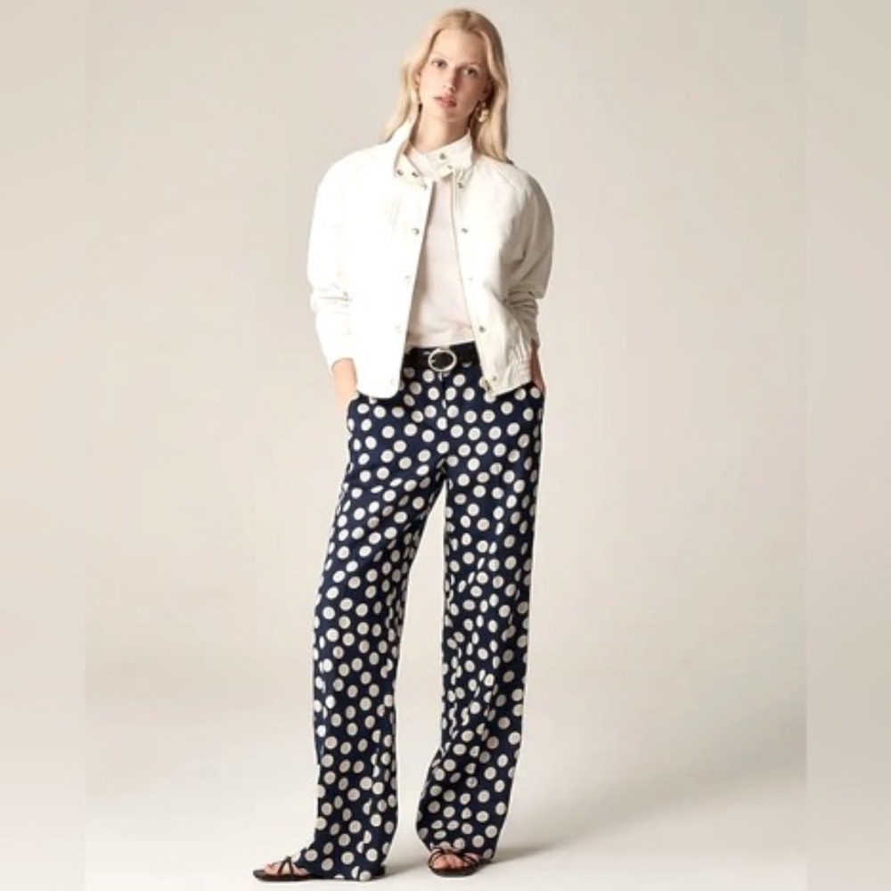 J Crew 100% Linen Harbor Pants XXS - NWT